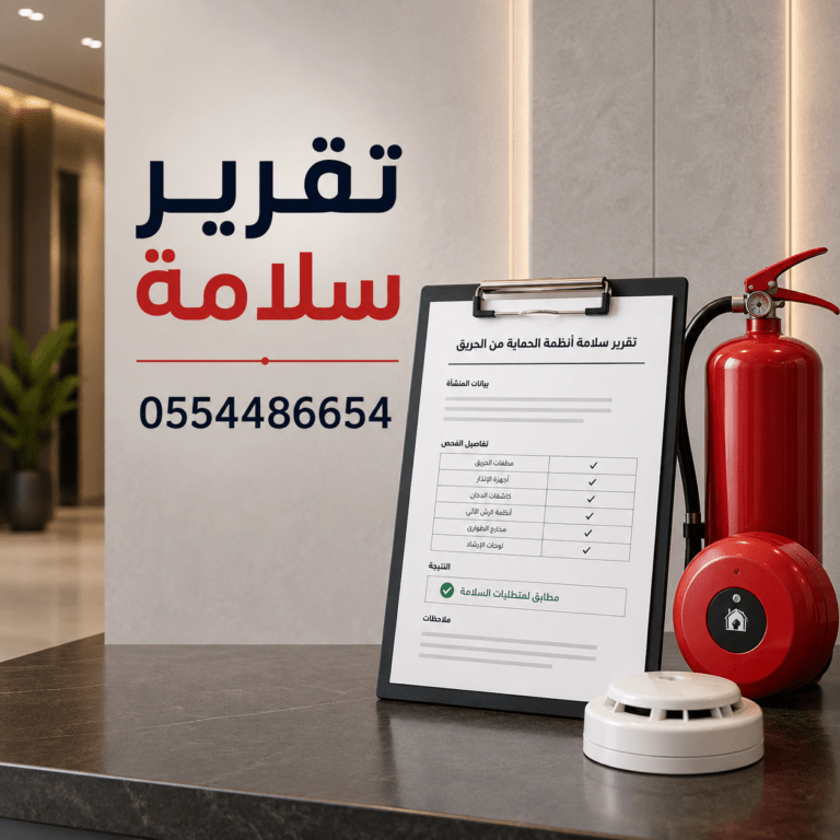 تقرير-سلامة-مع-أدوات-إطفاء-تقرير-السلامة-من-الدفاع-المدني-تقرير-امن-وسلامة-تقارية-سلامه-التقارير-السلامة
