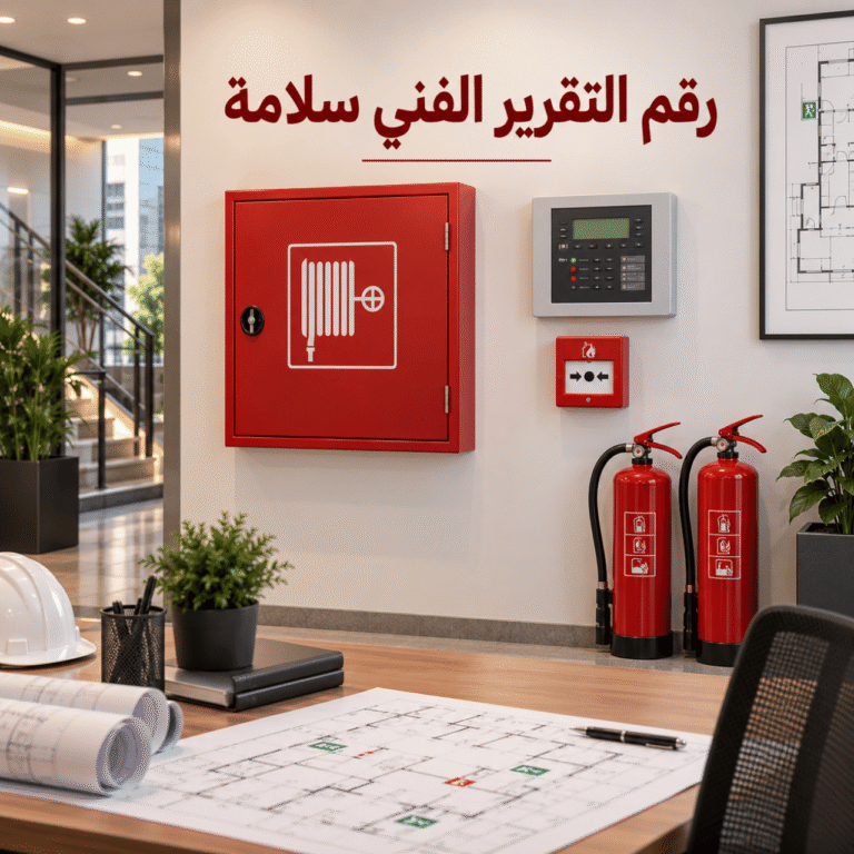 رقم التقرير الفني سلامة