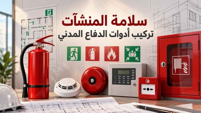 سلامة-المنشأت-تركيب-ادوات-الدفاع-المدني