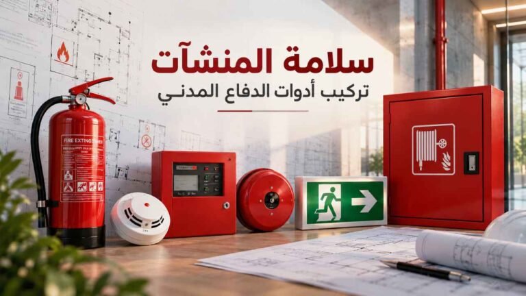 سلامة-المنشات-تركيب-أدوات-الدفاع-المدني