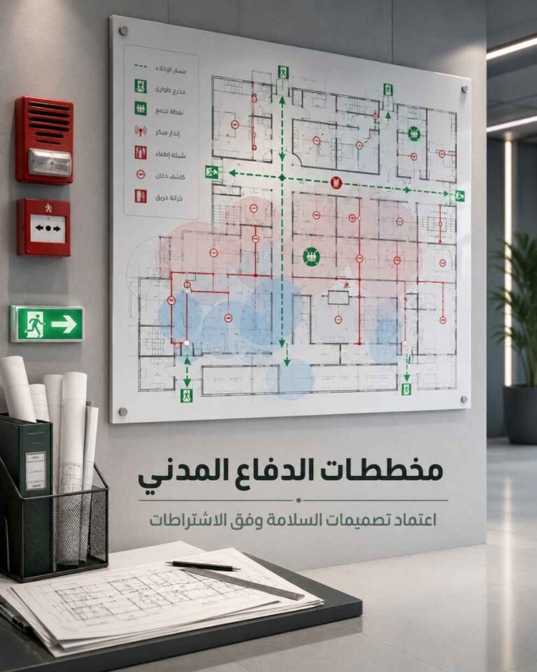 مخطط-مخططات-الدفاع-المدني-سلامة-معتمدة